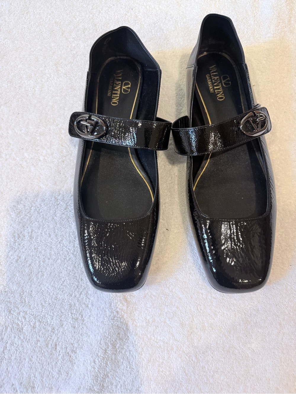 Valentino VLogo Mary Jane Ballerina Flat